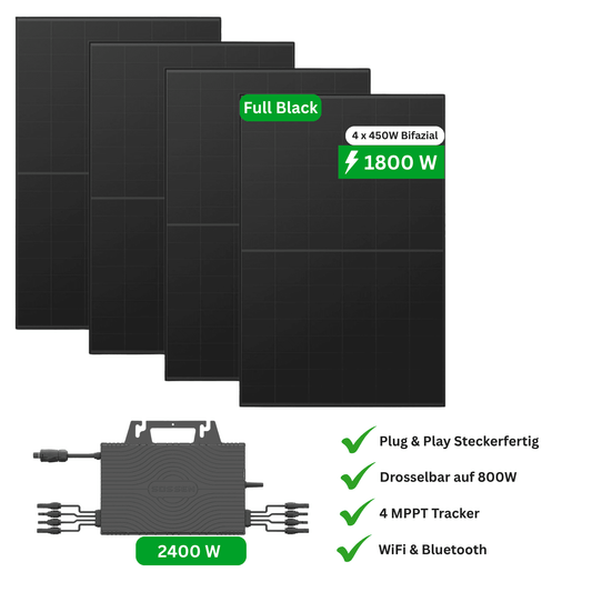 1800W Balkonkraftwerk + 2400W Wechselrichter