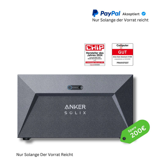 Anker SOLIX Solarbank E1600 1600Wh inkl. 0% MwSt. nach § 12 Absatz 3 UStG