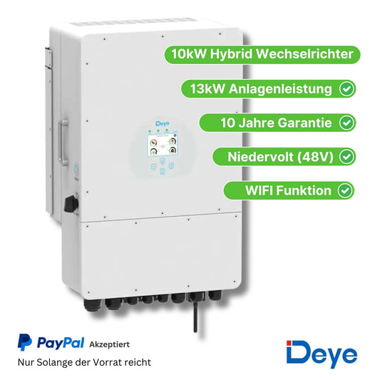 10kW Hybrid Wechselrichter 3-Phasig Deye (SUN-10K-SG04LP3)