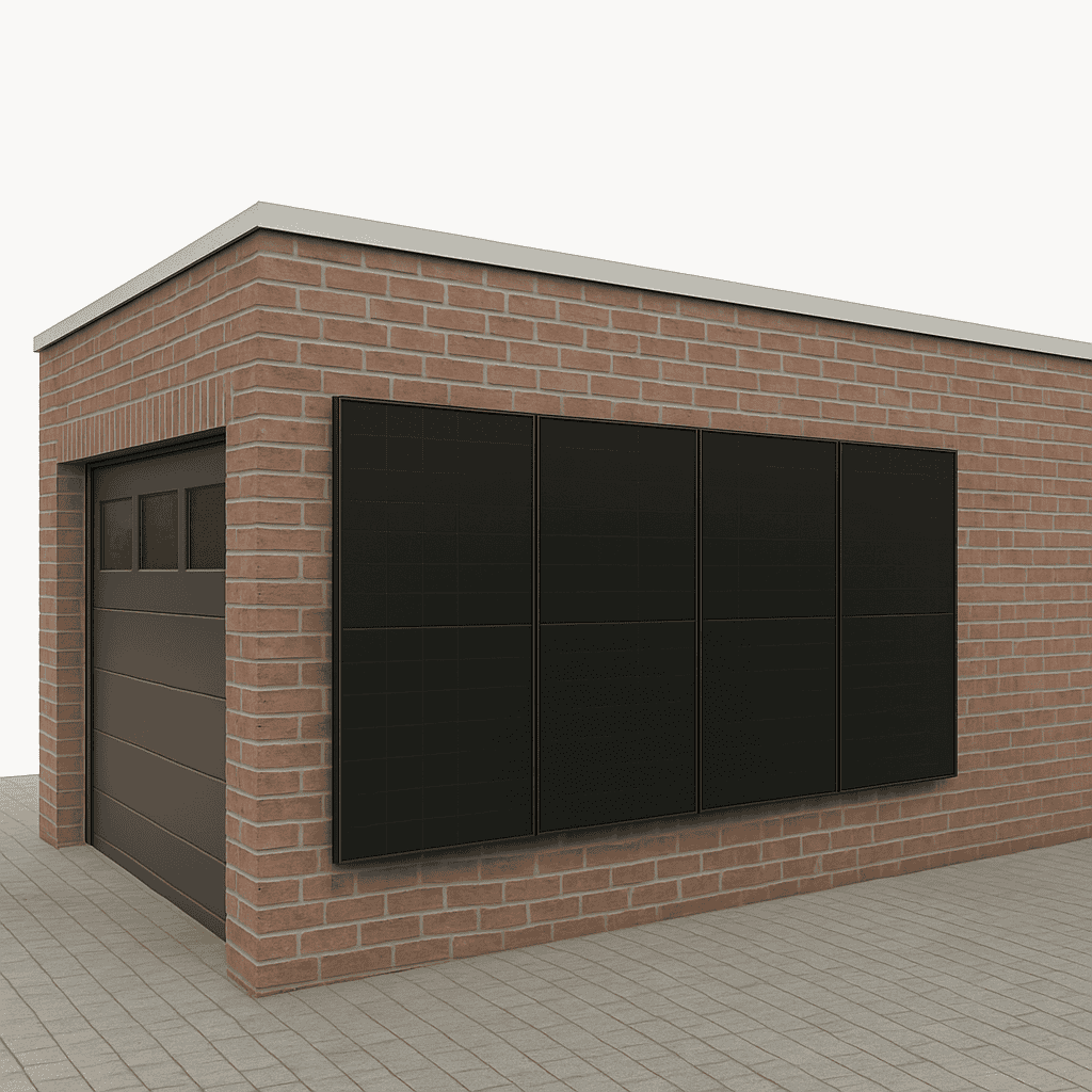 Hellingshoek wand/gevelmontage 15-30°