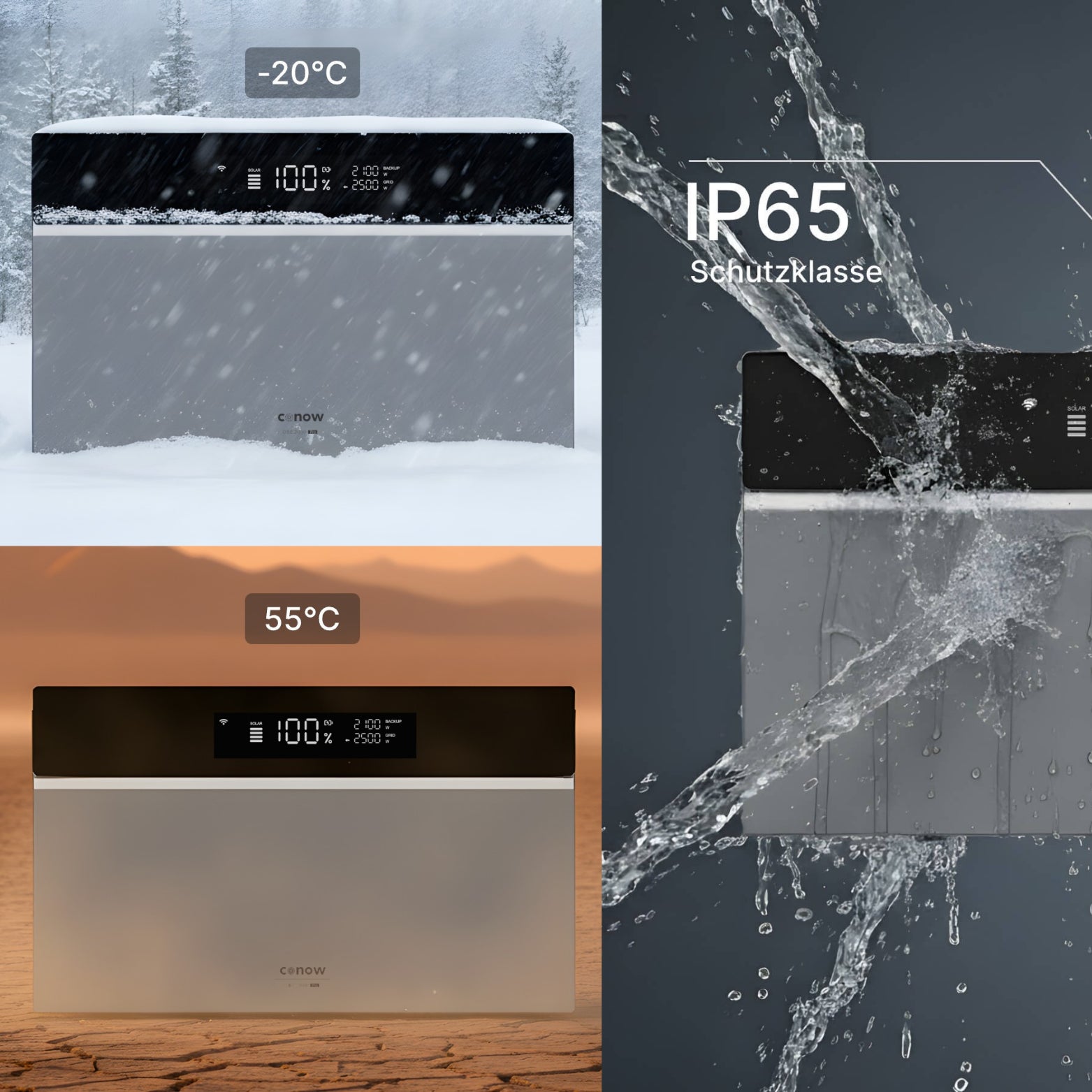 2000W Tuya CBE2000 Pro Balkonkraftwerk mit Speicher