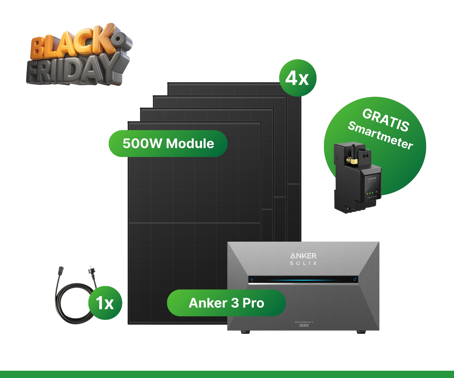 2000W Anker 3 Pro Balkonkraftwerk
